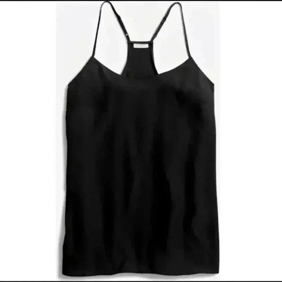 J. Crew Classic Black Racerback Camisole Tank, Size 4 - Picture 1 of 7